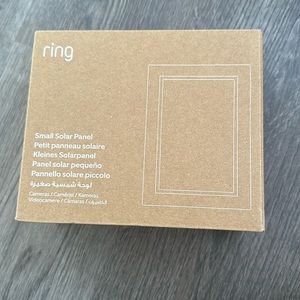 Small solar panel ring